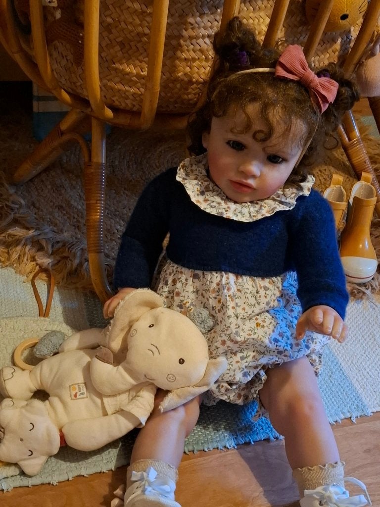 reborn toddler, Ophalen of Verzenden, Zo goed als nieuw, Pop, Levensecht of Reborn