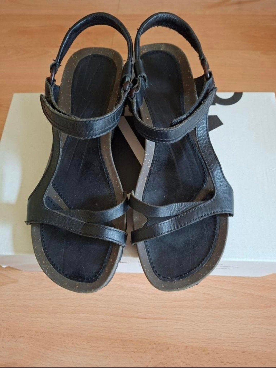 T.K Teva sandalen met sleehak / Maat 39 / Weinig gedragen, Kleding | Dames, Schoenen, Zwart, Zo goed als nieuw, Teva, Sandalen of Muiltjes