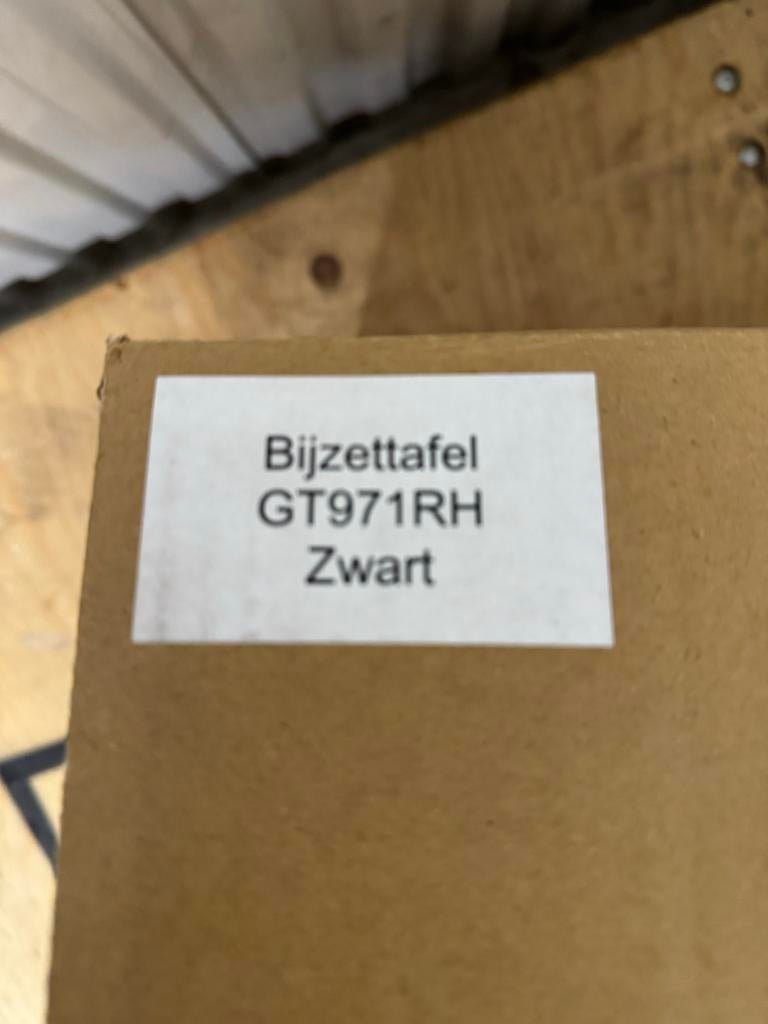 Gispen Bijzettafel GT971RH Zwart - Dutch Design, Minder dan 45 cm, Minder dan 55 cm, Metaal of Aluminium, Nieuw