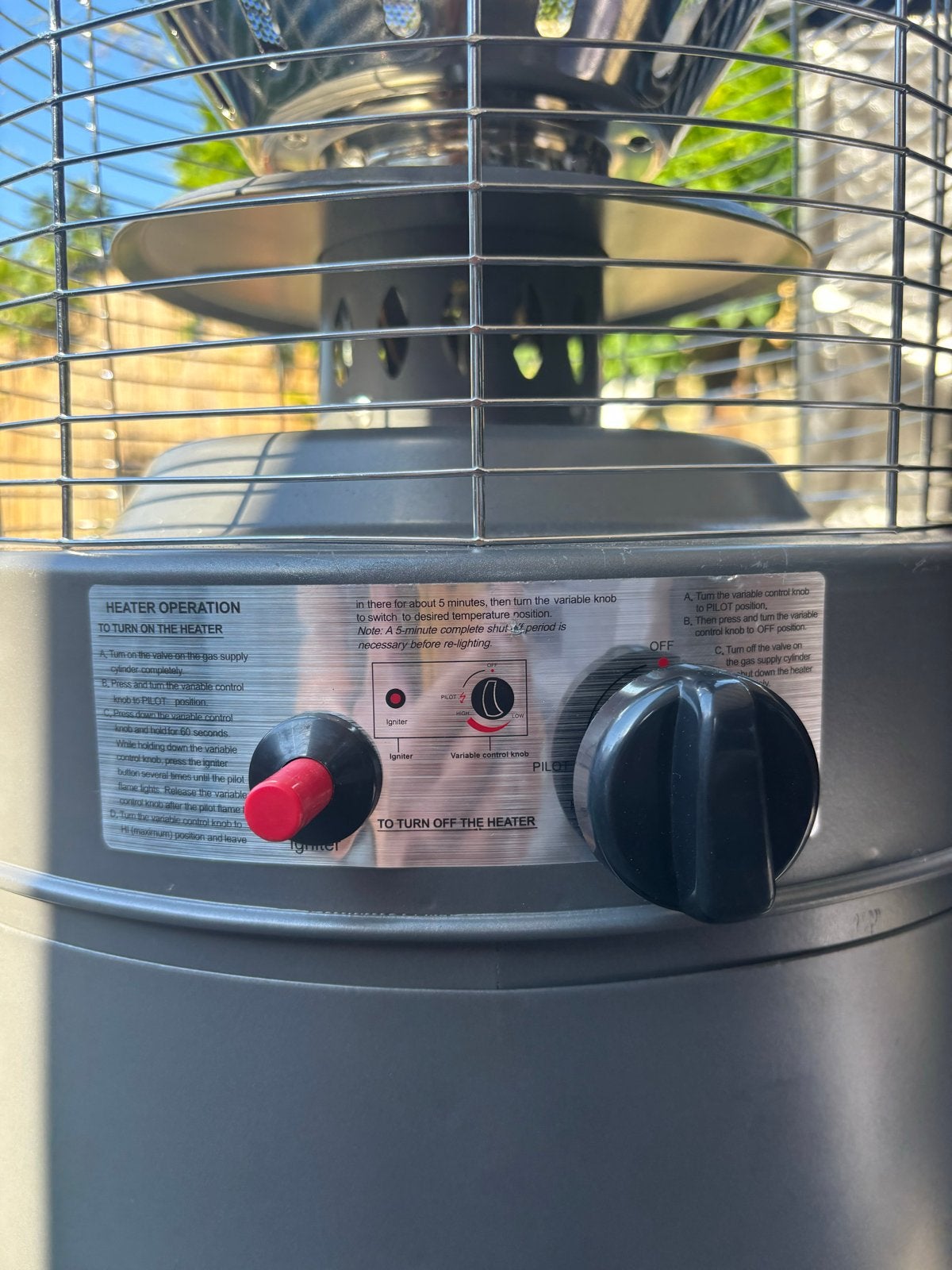 Terrasverwarmer op gas - Zo goed als nieuw, Ophalen, Zo goed als nieuw, Gas, Vloer