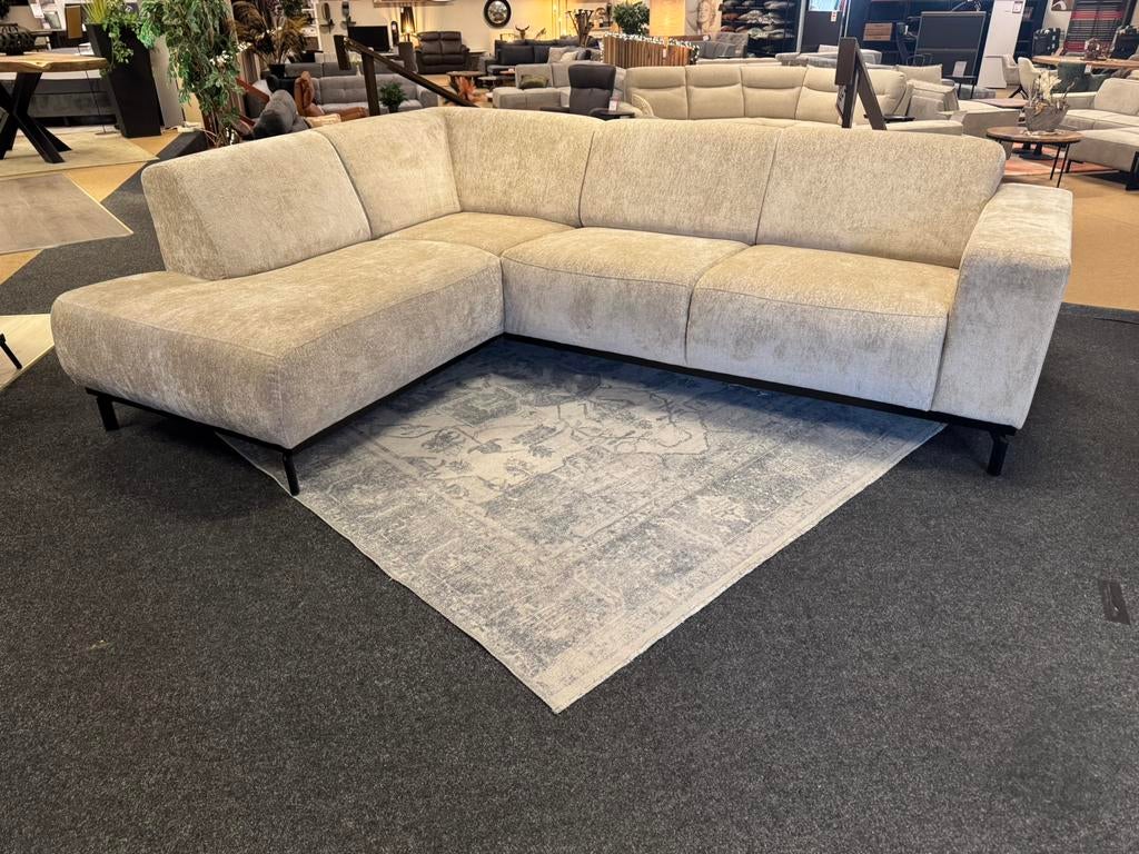 Hoekbank Viola(1)255x190 Beige Direct/Leverbaar E-2204, Huis en Inrichting, Ophalen, 250 tot 300 cm, #Hoekbank#Loungebank#Banken#Hoekbanken#Bankstellen