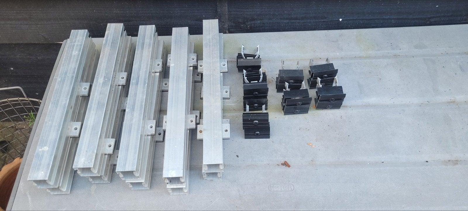 Aluminium rails montagesysteem, Ophalen of Verzenden, Gebruikt, Overige typen