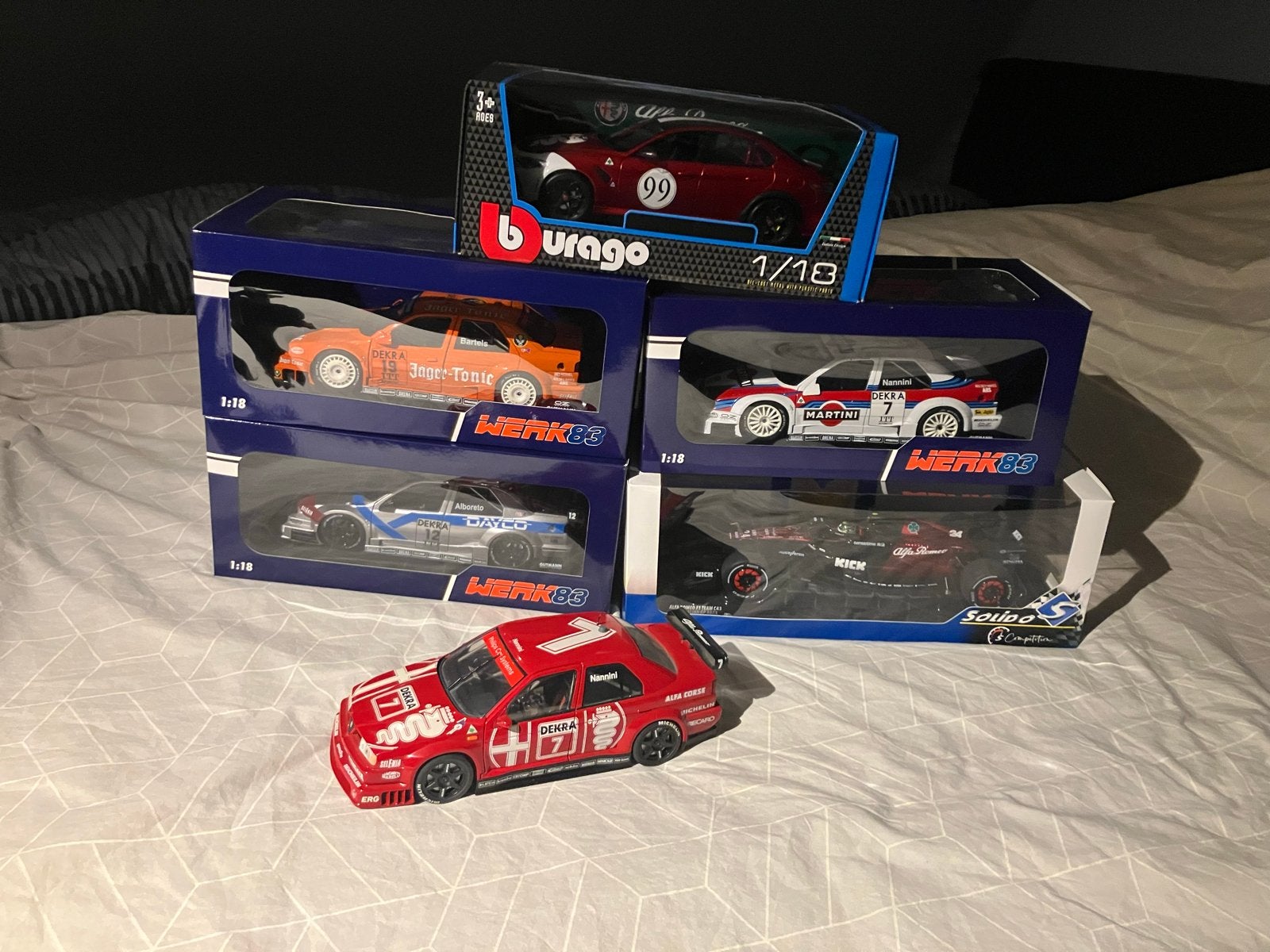 Alfa Romeo modelauto's 1:18 - Diverse modellen, Hobby en Vrije tijd, Ophalen of Verzenden, Zo goed als nieuw, Auto