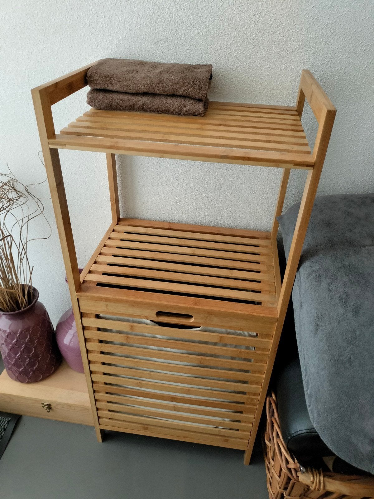 Te koop handoekkenhouder inclusief wasmand., Ophalen of Verzenden