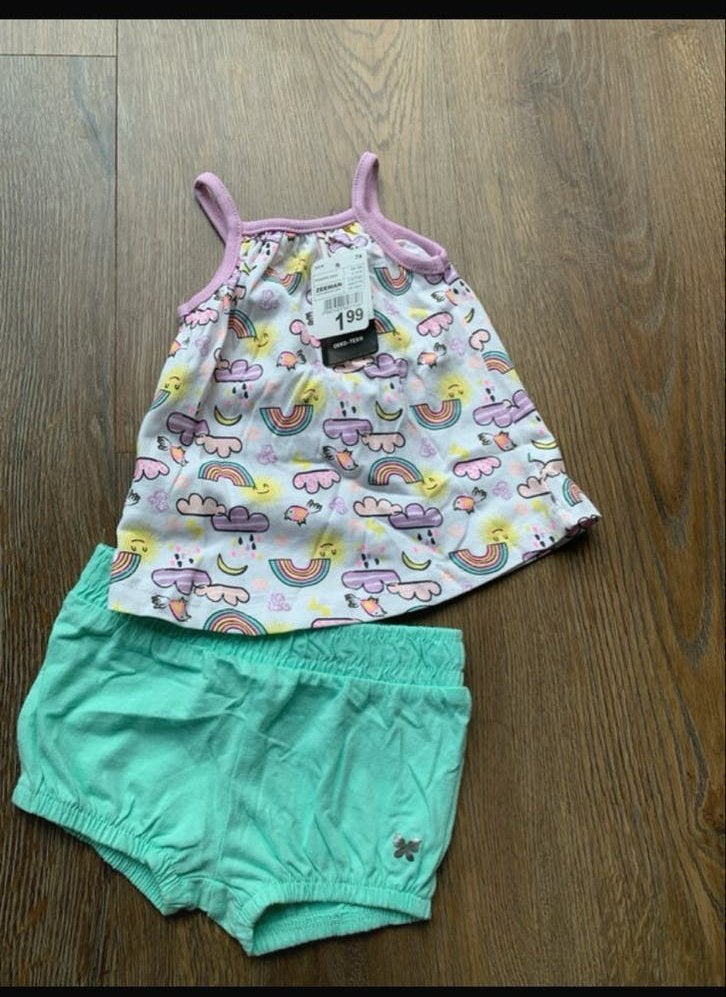 Nieuw zomer setje meisje 74 Zeeman, Ophalen of Verzenden, Nieuw, Meisje