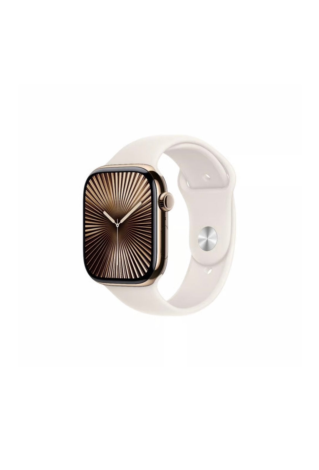 Apple Watch 9 41mm RVS Gold Cellular. 98% batterijconditie, Ophalen of Verzenden, Zo goed als nieuw, Roze, IOS