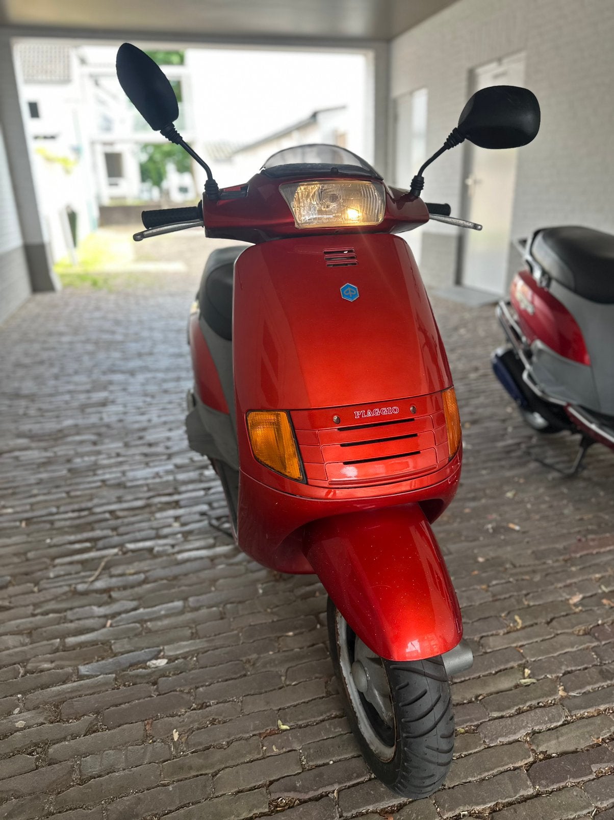 Piaggio skipper 150cc 2 takt rood zwart, Fietsen en Brommers, Scooters | Piaggio, Ophalen of Verzenden, Zo goed als nieuw, Overige modellen