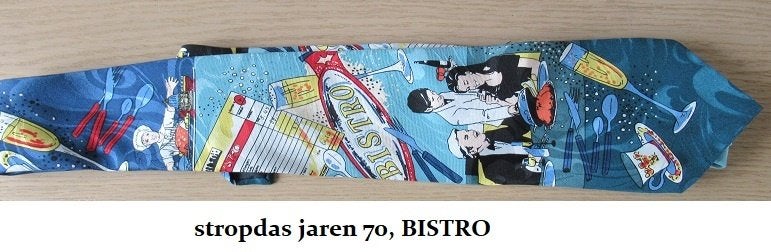 leuke jaren 70 stropdas, BISTRO, Ophalen of Verzenden, Zo goed als nieuw