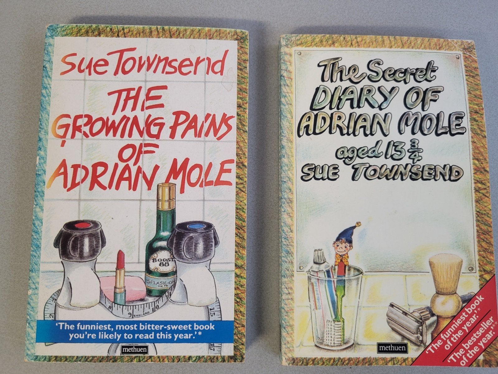 grappig Engelse boeken: The Secret Diary of Adrian Mole, Doo, Ophalen of Verzenden, Gelezen, Sue Townsend, Ellis Weiner, Fictie