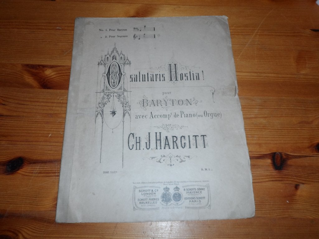 O salutaris hostia - ch. J. Hargitt, Zang, Gebruikt, Ophalen of Verzenden, Religie en Gospel