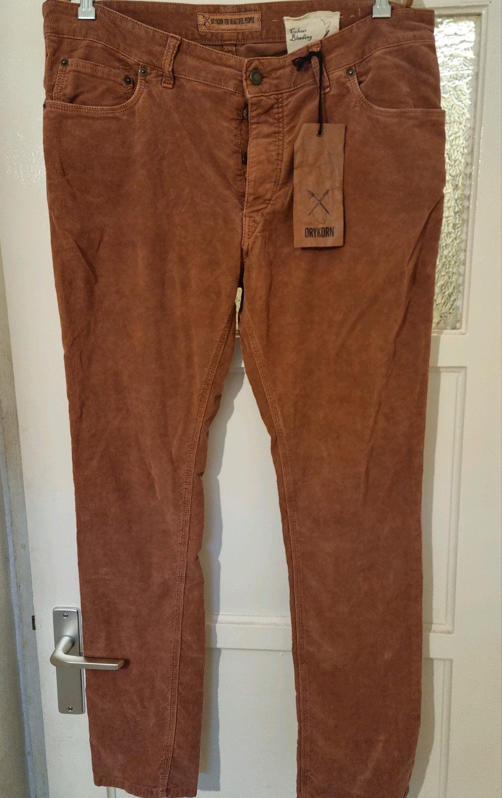 Drykorn bruine Ribbroek maat 34/34 en 36/34, Ophalen, Drykorn, Overige kleuren, Nieuw