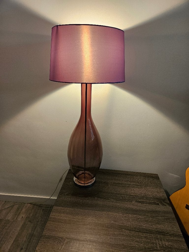 Vloerlamp voetlamp tafellamp glas, Ophalen, E27 (groot), Minder dan 100 cm, Glas