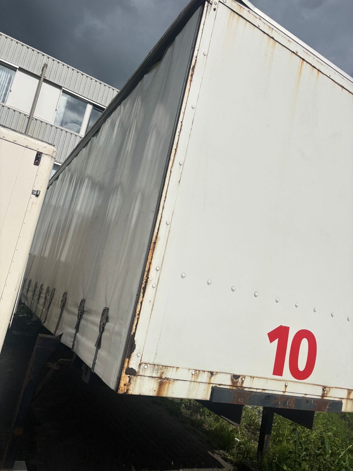 Schuifzeilen afzetbak met twislox 7,5 m goede staat, Ophalen of Verzenden, Overige merken