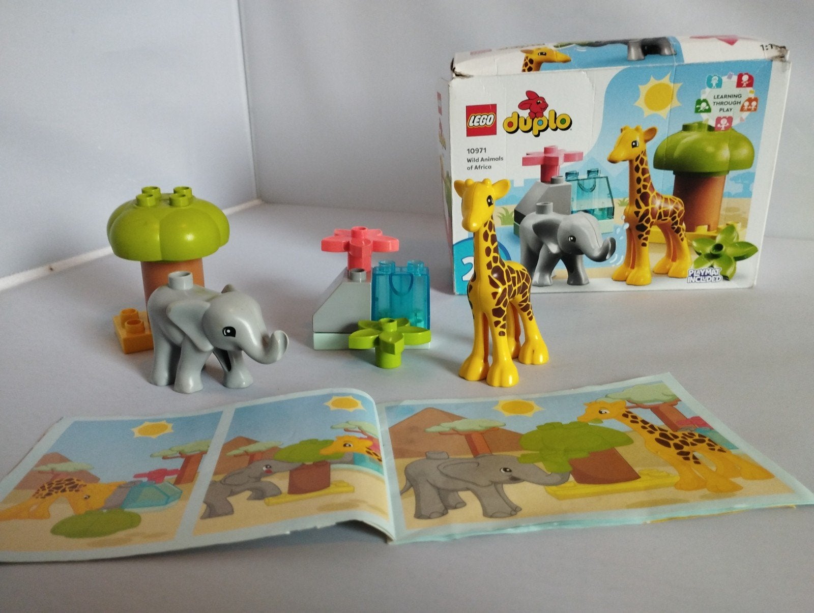 Lego Duplo 10971 Wilde Dieren van Afrika, Inclusief instructies, Overige thema's, Ophalen of Verzenden, Zo goed als nieuw
