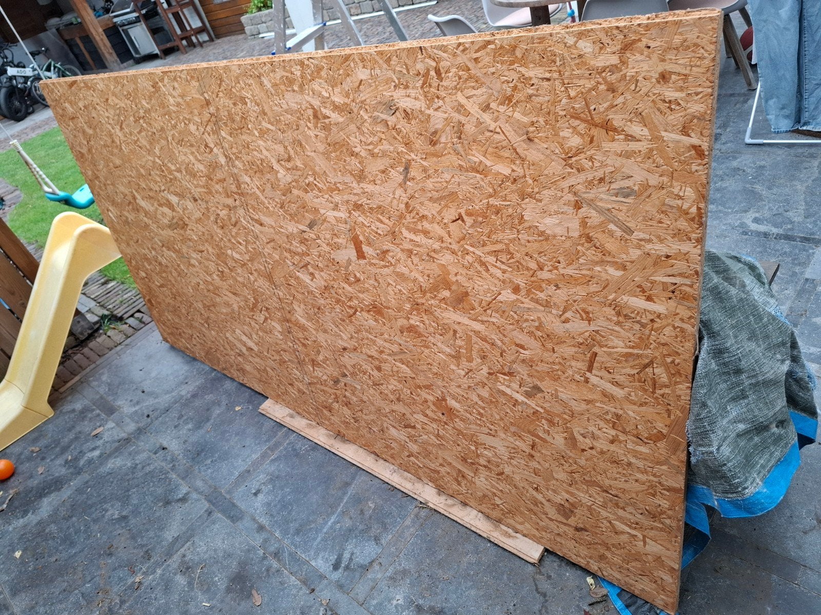 Osb plaat 18mm 244x122, Ophalen, Zo goed als nieuw, Hout, Minder dan 20 mm
