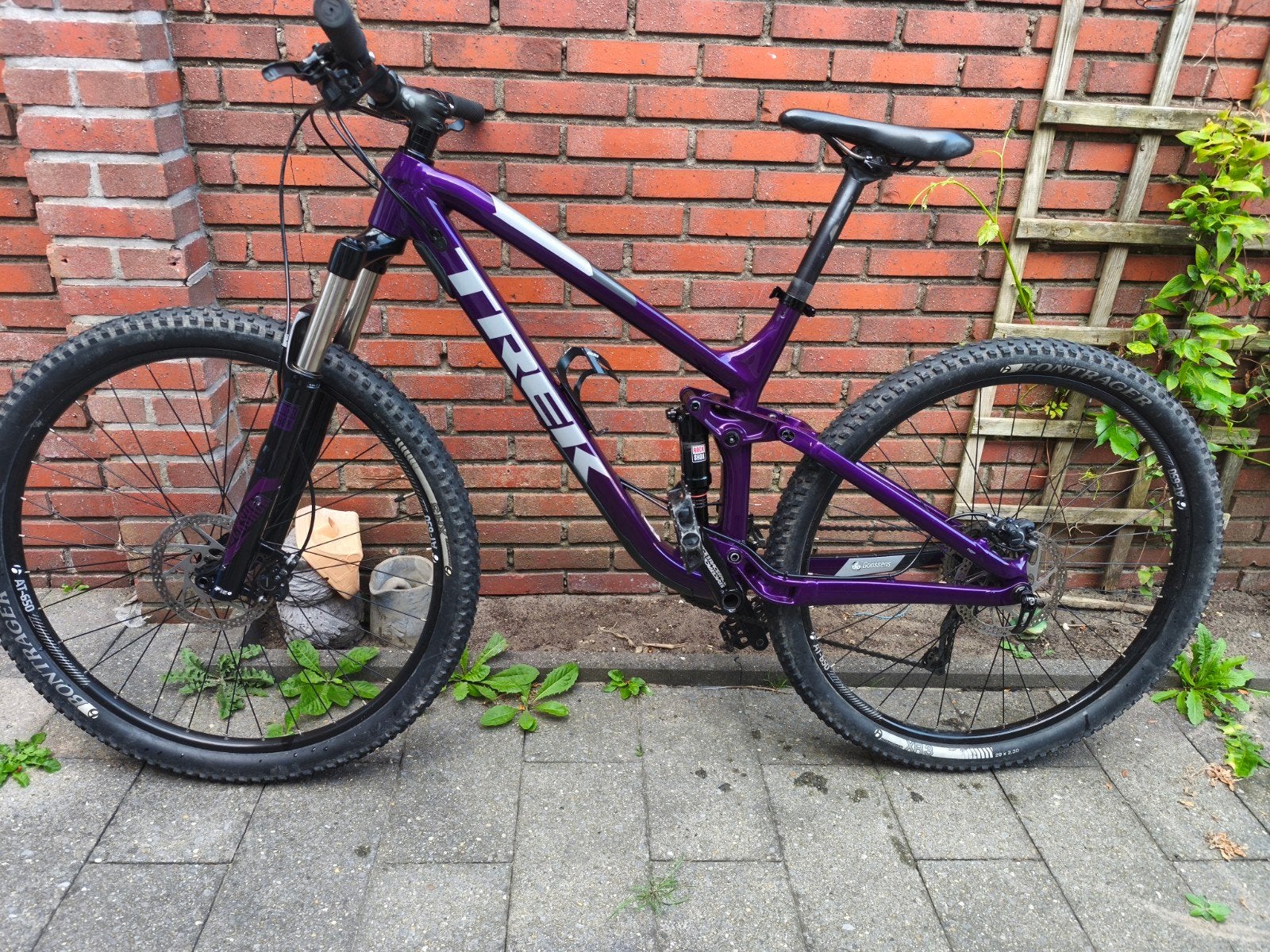 Trek Fuel EX 5 Mountainbike - Paars, Zo goed als nieuw, Fietsen en Brommers, Fietsen | Mountainbikes en ATB, Fully, Ophalen, Zo goed als nieuw