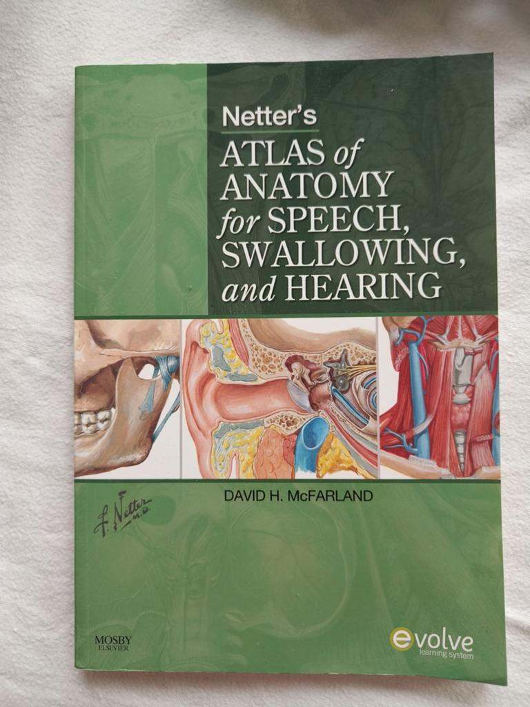 Netter's Atlas of Anatomy for Speech, Swallowing, Hearing, David H. McFarland, Zo goed als nieuw, Beta, HBO