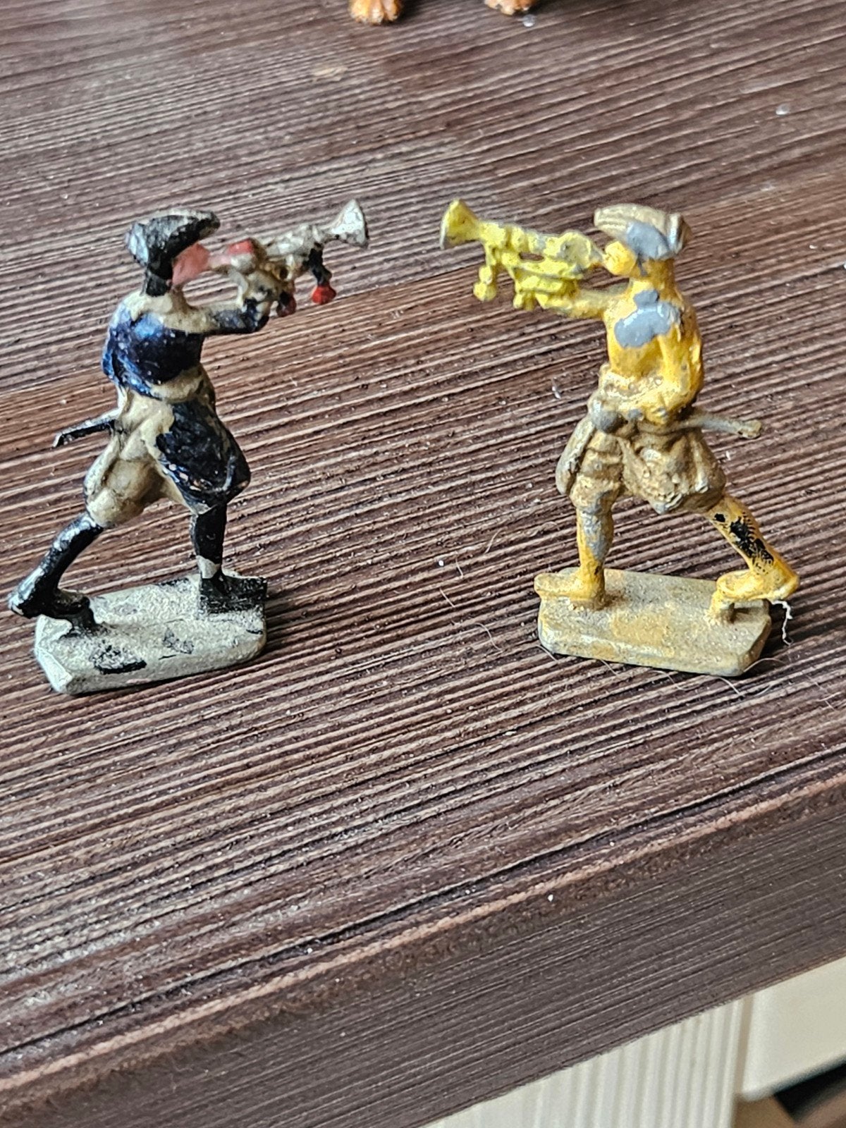 Vintage tinnen soldaatjes - set van 2, Ophalen of Verzenden, Gebruikt