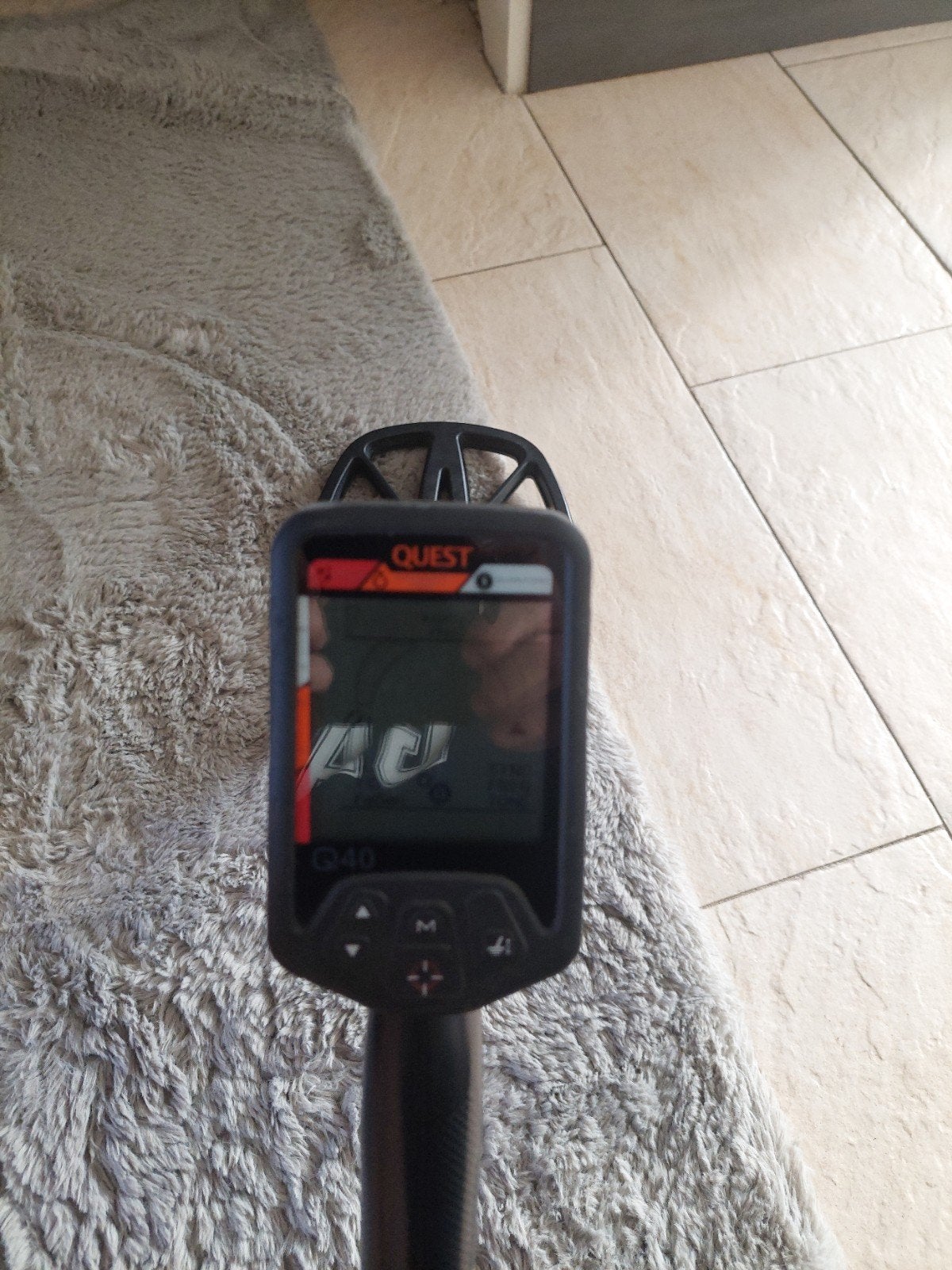 Quest Q40 Metaaldetector - Zo goed als nieuw, Overige merken, Meer dan 30 cm, Ophalen of Verzenden, Zo goed als nieuw