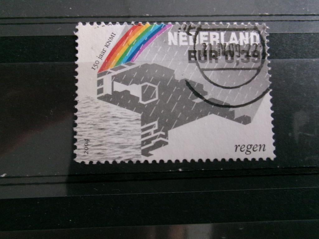 2004 - knmi - regen (715h), Verzenden, Gestempeld