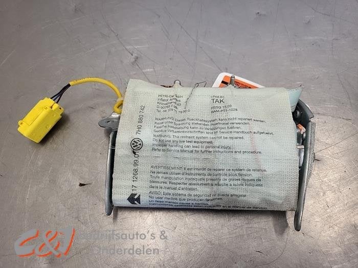 Airbag hemel rechts van een Volkswagen Transporter, Gebruikt, -, Volkswagen, -