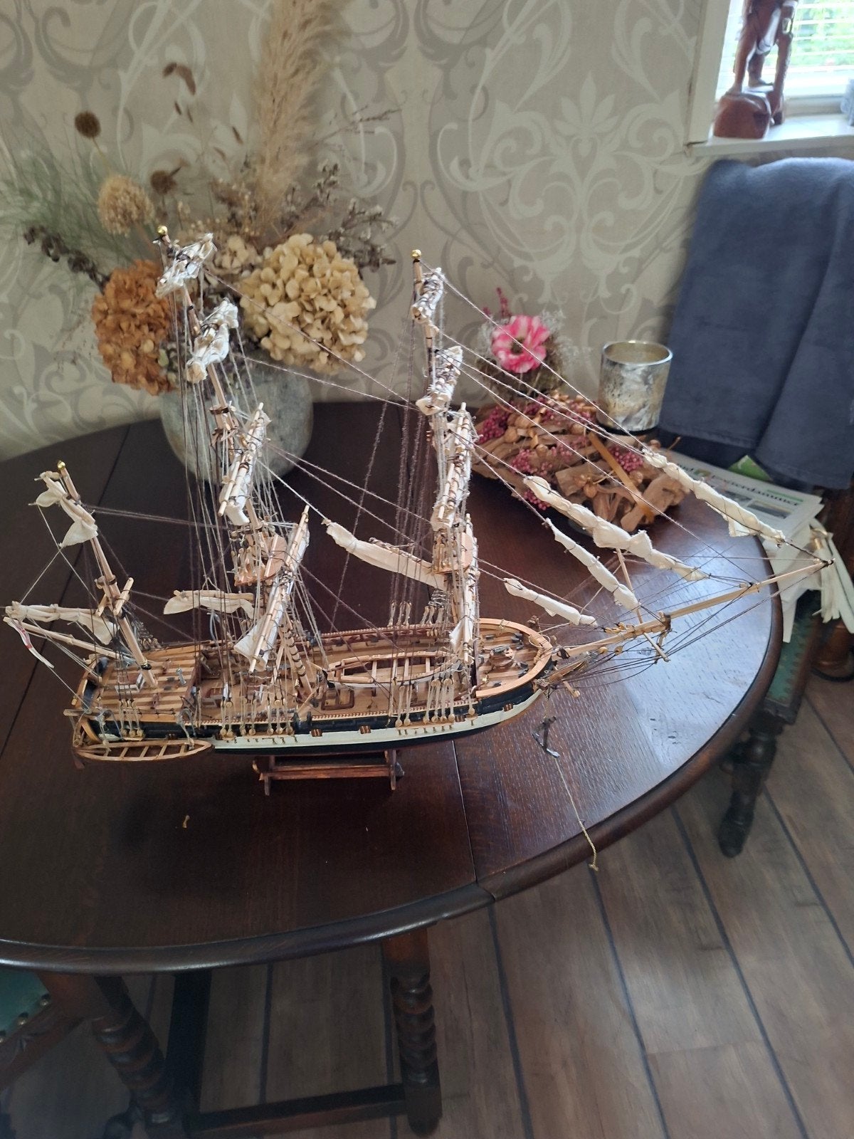 oude zeilboot volledig hout, Ophalen of Verzenden