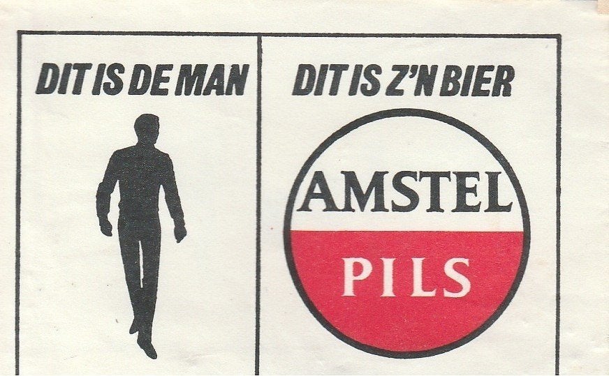 Amstel Pils - dit is de man - dit is z'n bier, Ophalen of Verzenden
