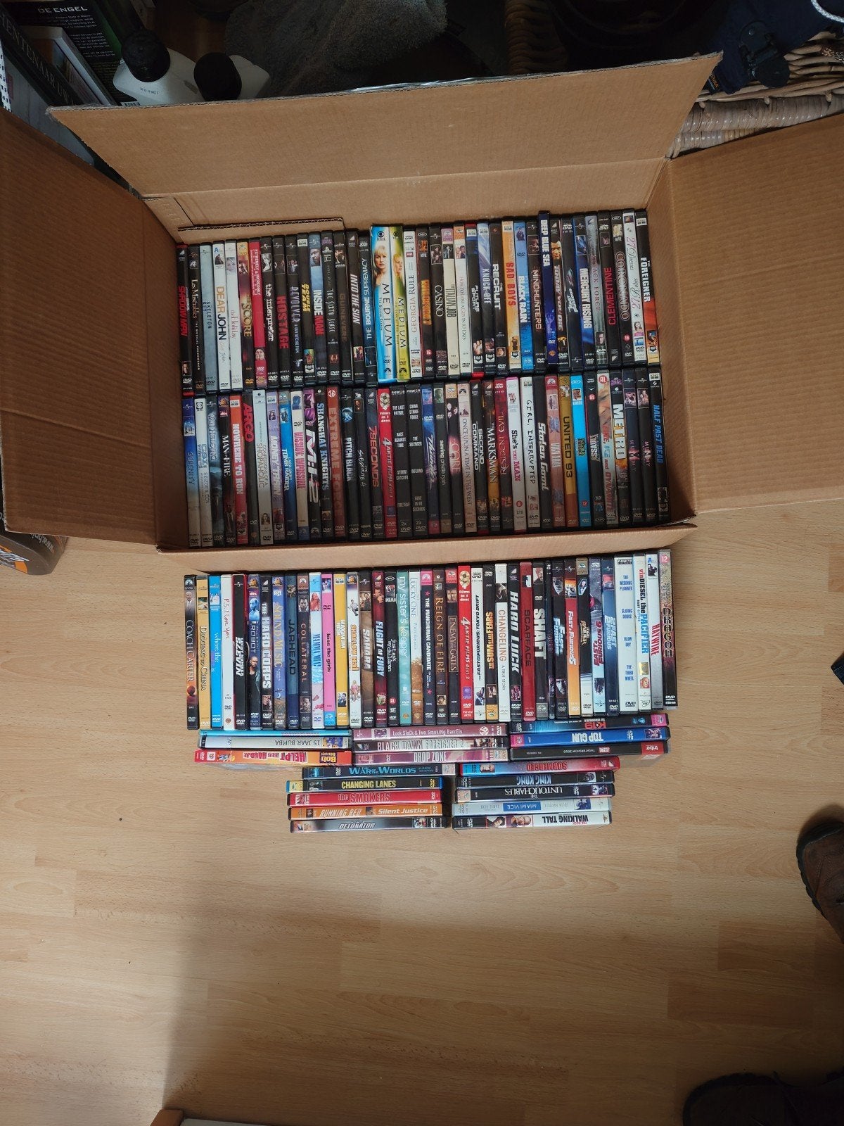 Grote collectie diverse DVD's - Actie, Drama, Thriller, Ophalen, Nederlands, Vanaf 12 jaar, Inclusief doosje