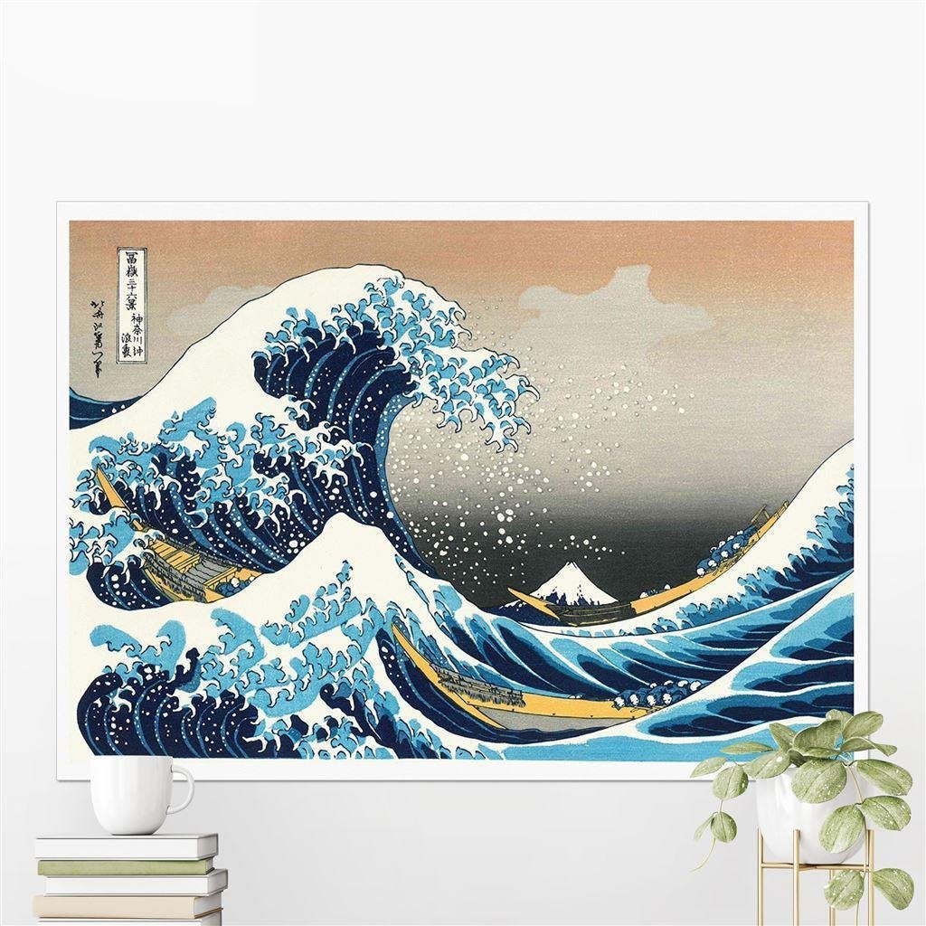 The Great Wave Ukiyo-e Japanse Kunst Poster Hokusai, Verzenden