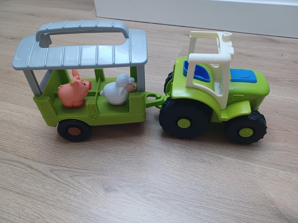 Fischer-Price Traktor met Aanhanger en Dieren, Ophalen of Verzenden, Gebruikt, Auto of Voertuig