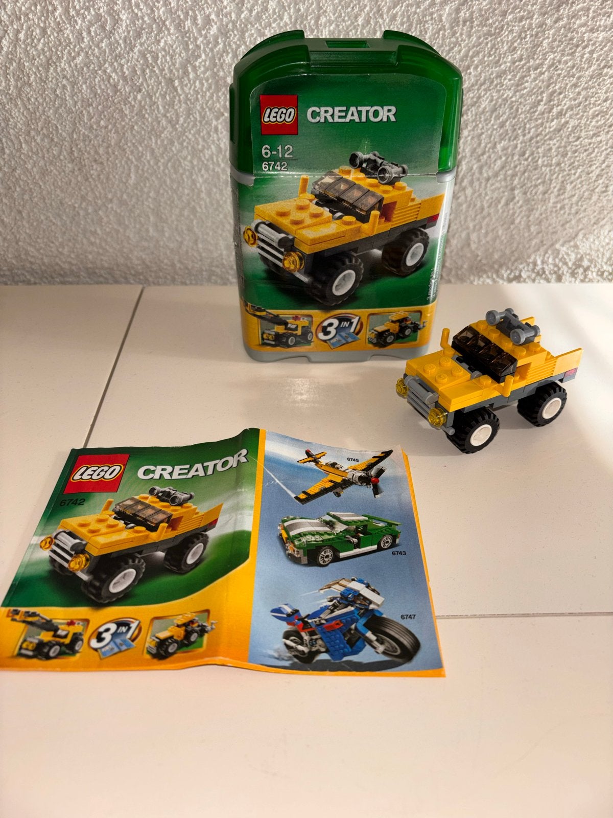 Lego Creator 6742 Mini Off-Roader  voor de beginnende bouwer, Lego, Ophalen of Verzenden, Zo goed als nieuw, Compleet