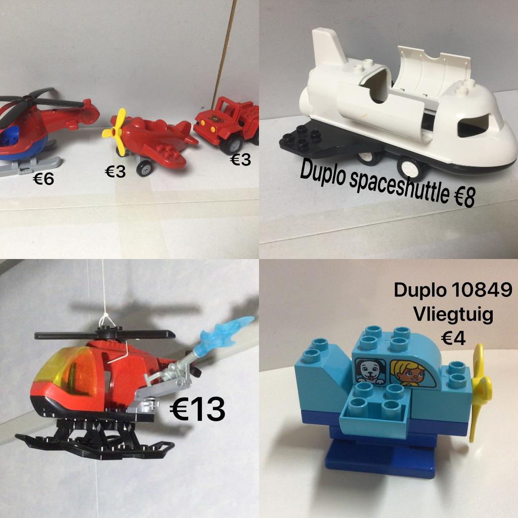 duplo vliegtuig space shutle autos, Kinderen en Baby's, Speelgoed | Duplo en Lego, Ophalen of Verzenden, Gebruikt, Duplo