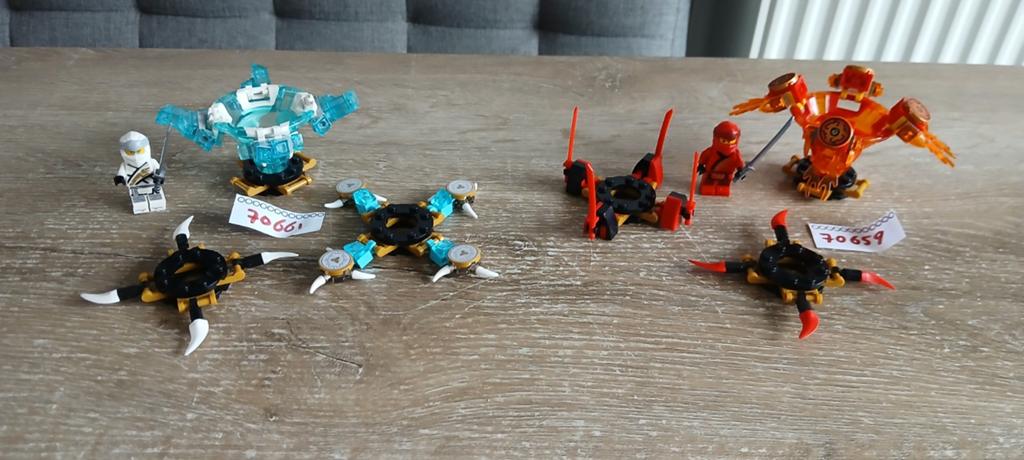 2 lego spinjitzu ninjago set 70659 80661 Kai en Zane, Lego, Ophalen of Verzenden, Zo goed als nieuw, Compleet