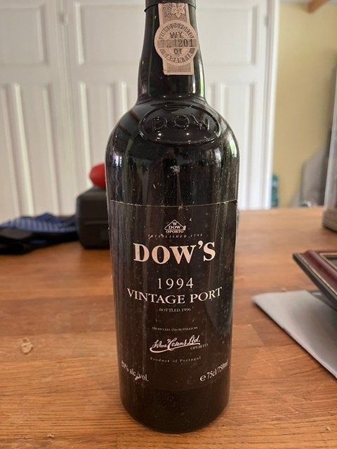 6 flessen DOW'S Vintage Port uit 1994, Verzamelen, Wijnen, Nieuw, Ophalen of Verzenden, Vol, Overige gebieden