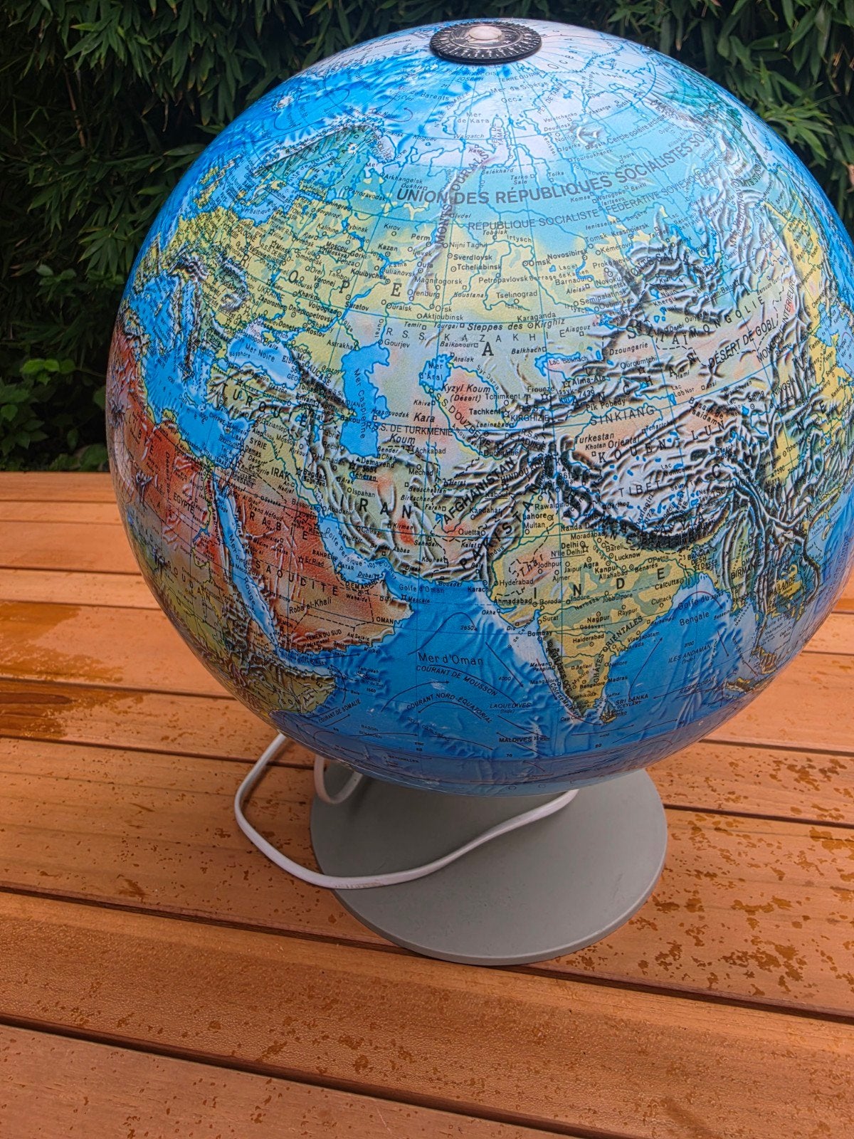Verlichte Wereldbol - Educatief en Decoratief, Huis en Inrichting, Gebruikt, Kunststof, Educatief, Ophalen of Verzenden