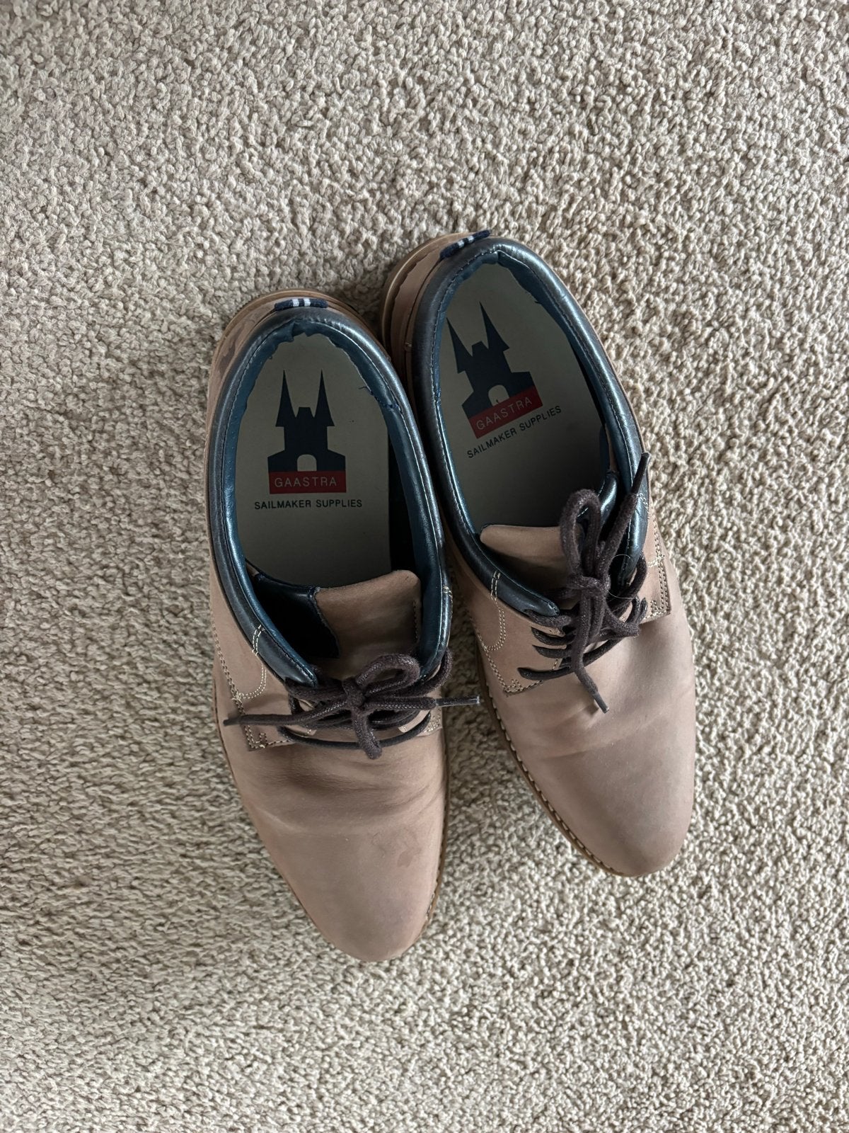 Gaastra schoenen maat 45 met opdruk, Ophalen of Verzenden, Gedragen, Bruin, Veterschoenen