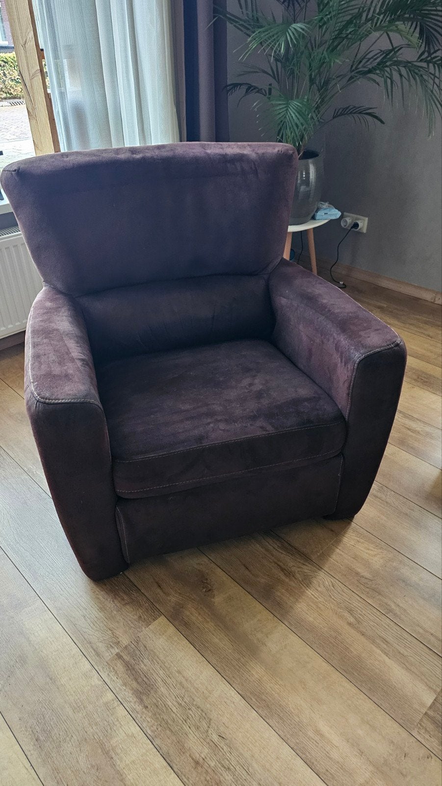 Gratis comfortabele fauteuil, Ophalen, Bruin, Zo goed als nieuw, Comfortabel