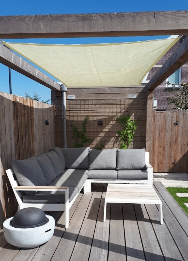 Sunnysail schaduwdoek 212x404 cm met bevestigingsmateriaal, Ophalen, Gebruikt