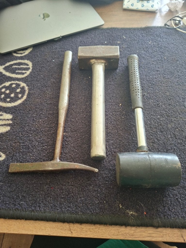 hamer 3x, Ophalen, Gebruikt, Hamer