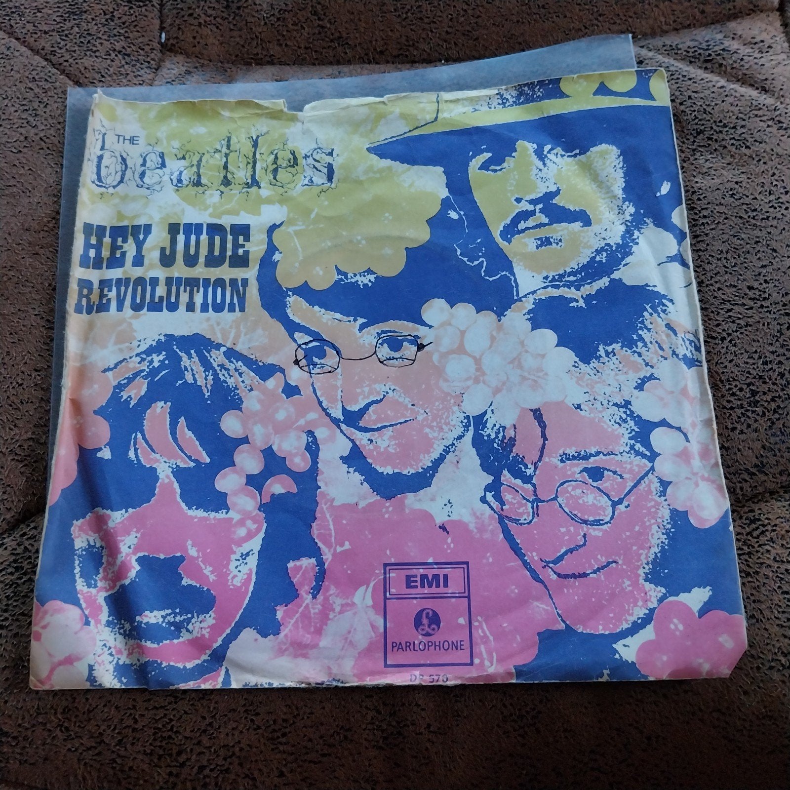 The Beatles - Hey Jude / Revolution (Single), Cd's en Dvd's, Vinyl Singles, Gebruikt, Fotohoes, 7 inch, Single