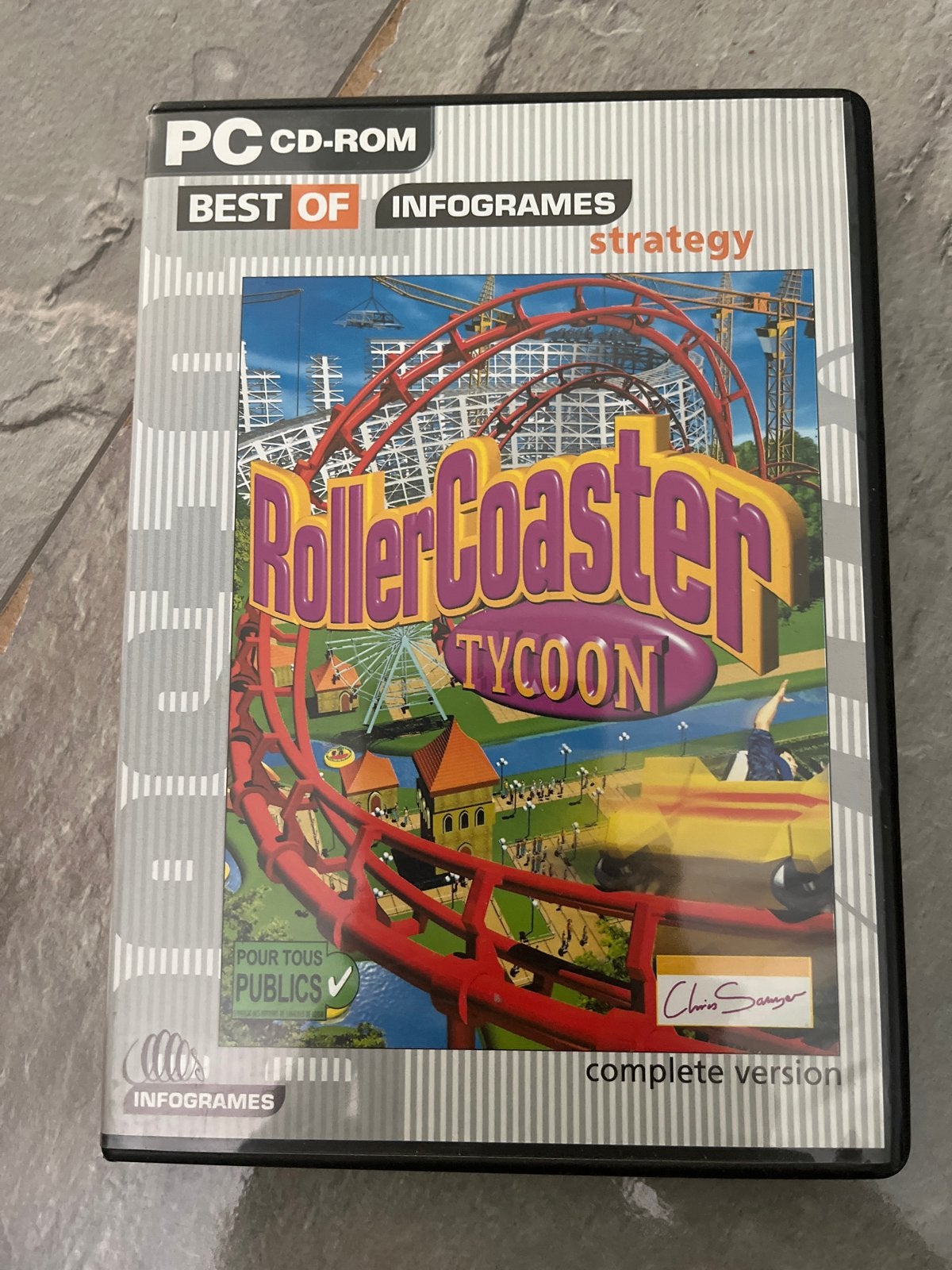RollerCoaster Tycoon PC CD-ROM - Strategie Game, Gebruikt, 1 speler, Ophalen of Verzenden, Vanaf 3 jaar