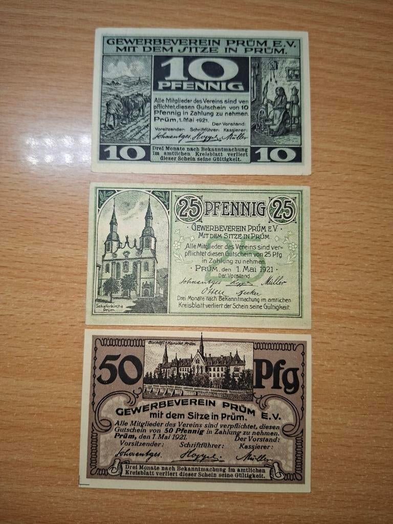 Duits Notgeld Prüm Noodgeld, Ophalen of Verzenden, Duitsland