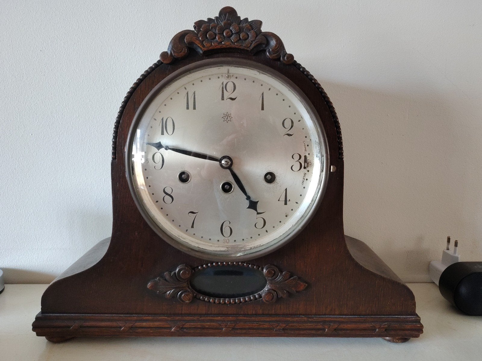 Antieke Junghans Schouwklok - Jaren '20/'30, Ophalen