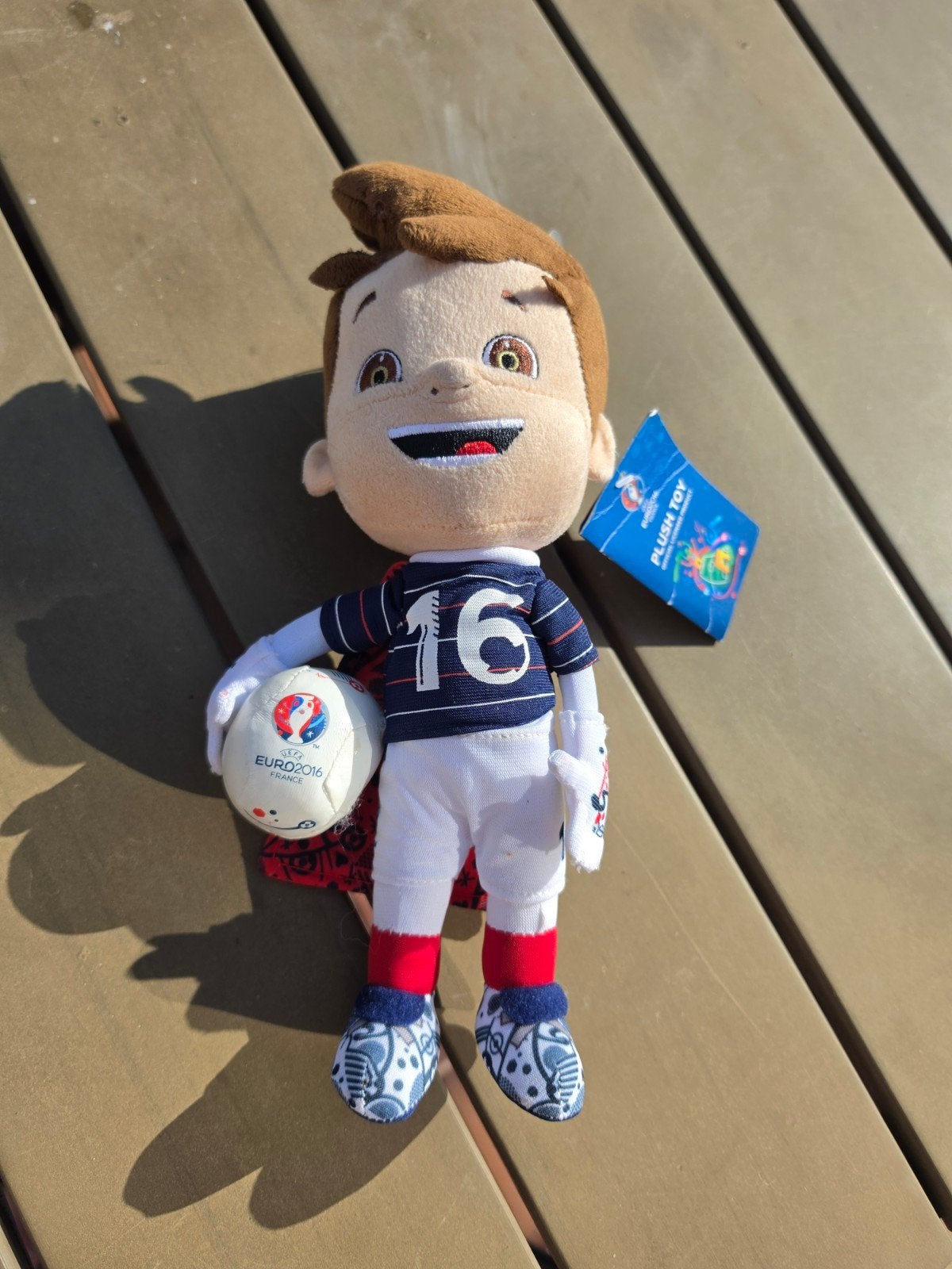 Mascotte knuffel EK 2016 Frankrijk - Super zeldzaam!, Ophalen of Verzenden, Zo goed als nieuw, Overige typen, Met label