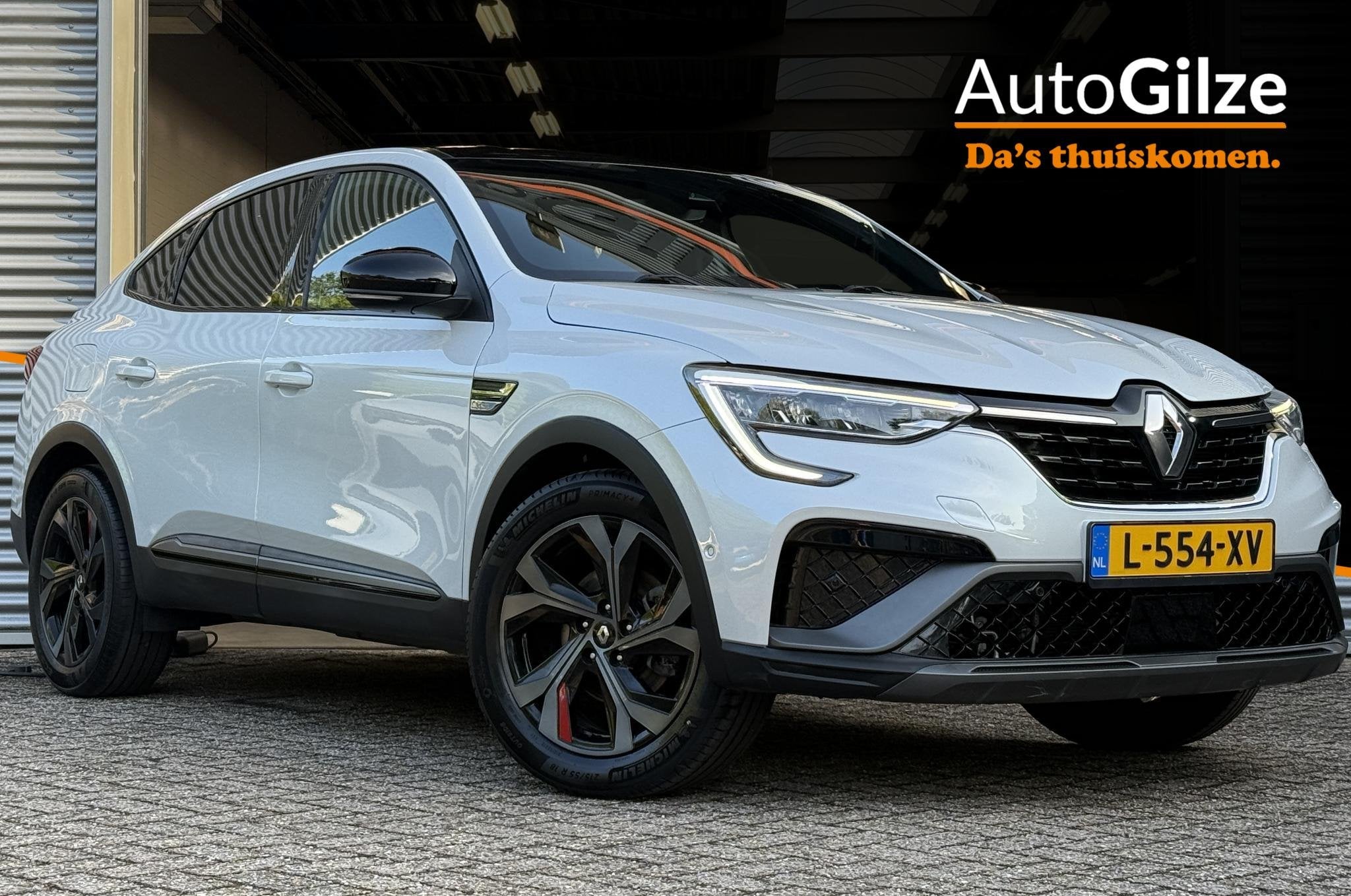 Renault Arkana 1.6 E-Tech Hybrid 145 R.S. Line l Stoelverwar, Auto's, Arkana, Gebruikt, Wit, 760 kg
