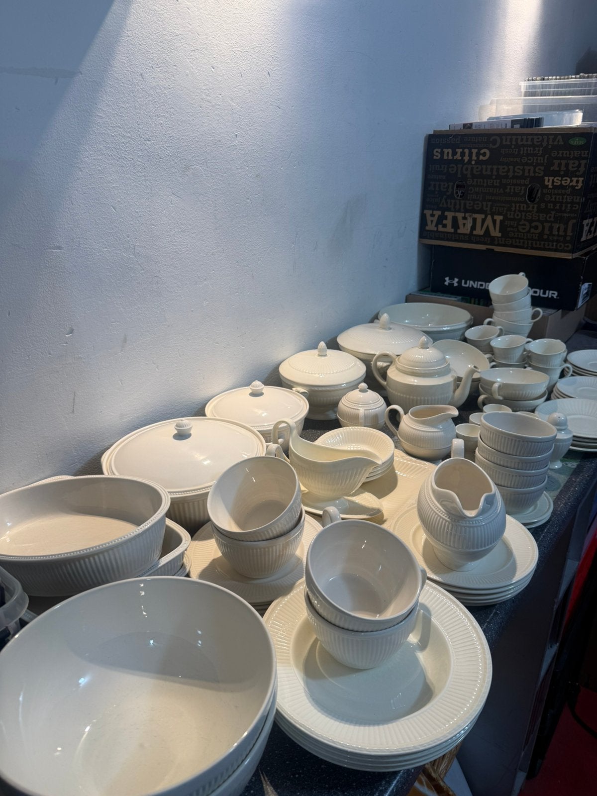 Grote partij Wedgwood Windsor & Edme servies, Ophalen of Verzenden