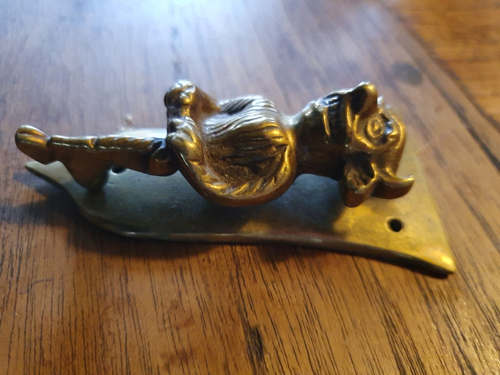 Vintage Messing Deurklopper - Lincoln Imp, Ophalen of Verzenden
