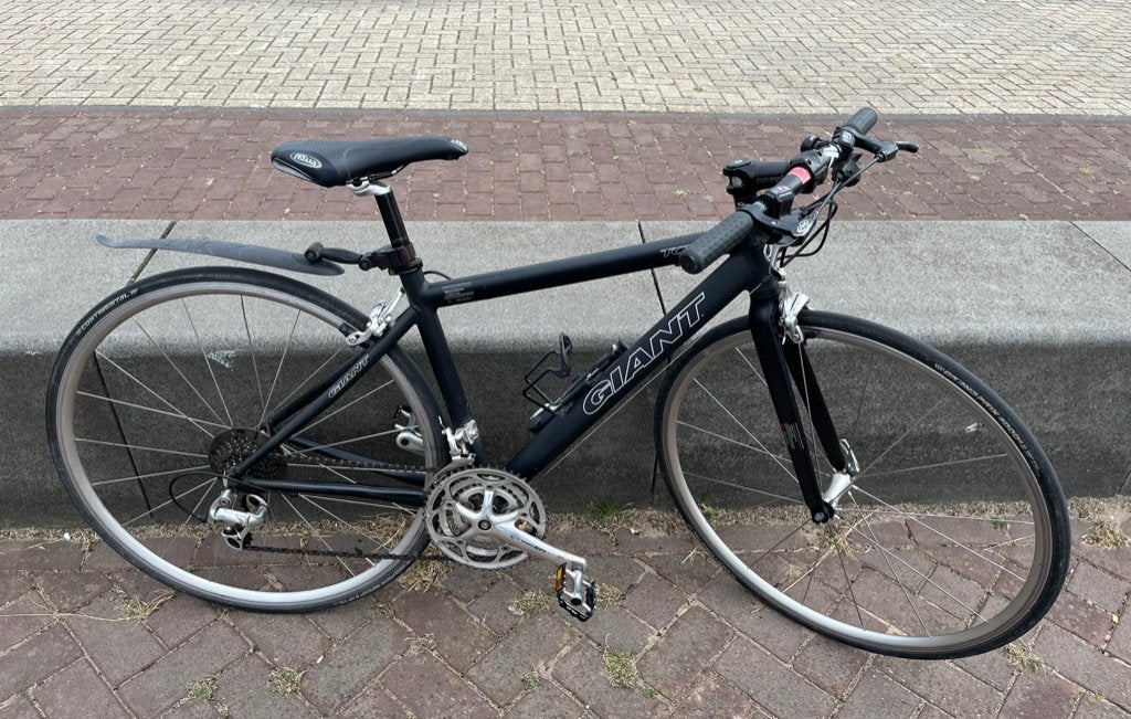 Giant TCR zwart H50, Fietsen en Brommers, Fietsen | Heren | Sportfietsen en Toerfietsen, Ophalen, 28 inch, Gebruikt, Velgrem