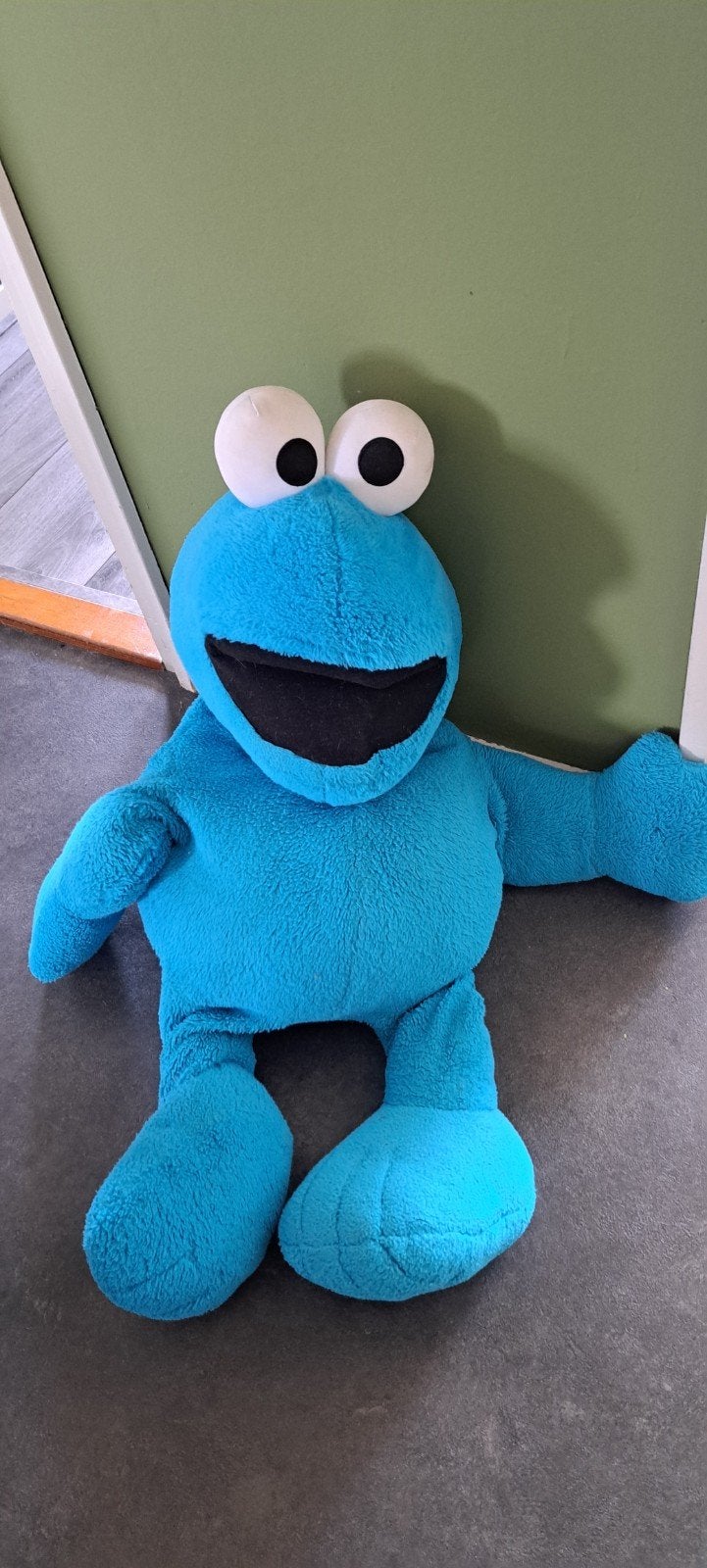 Grote Koekiemonster knuffel - Sesamstraat, Kinderen en Baby's, Speelgoed | Knuffels en Pluche, Ophalen, Gebruikt, Overige merken