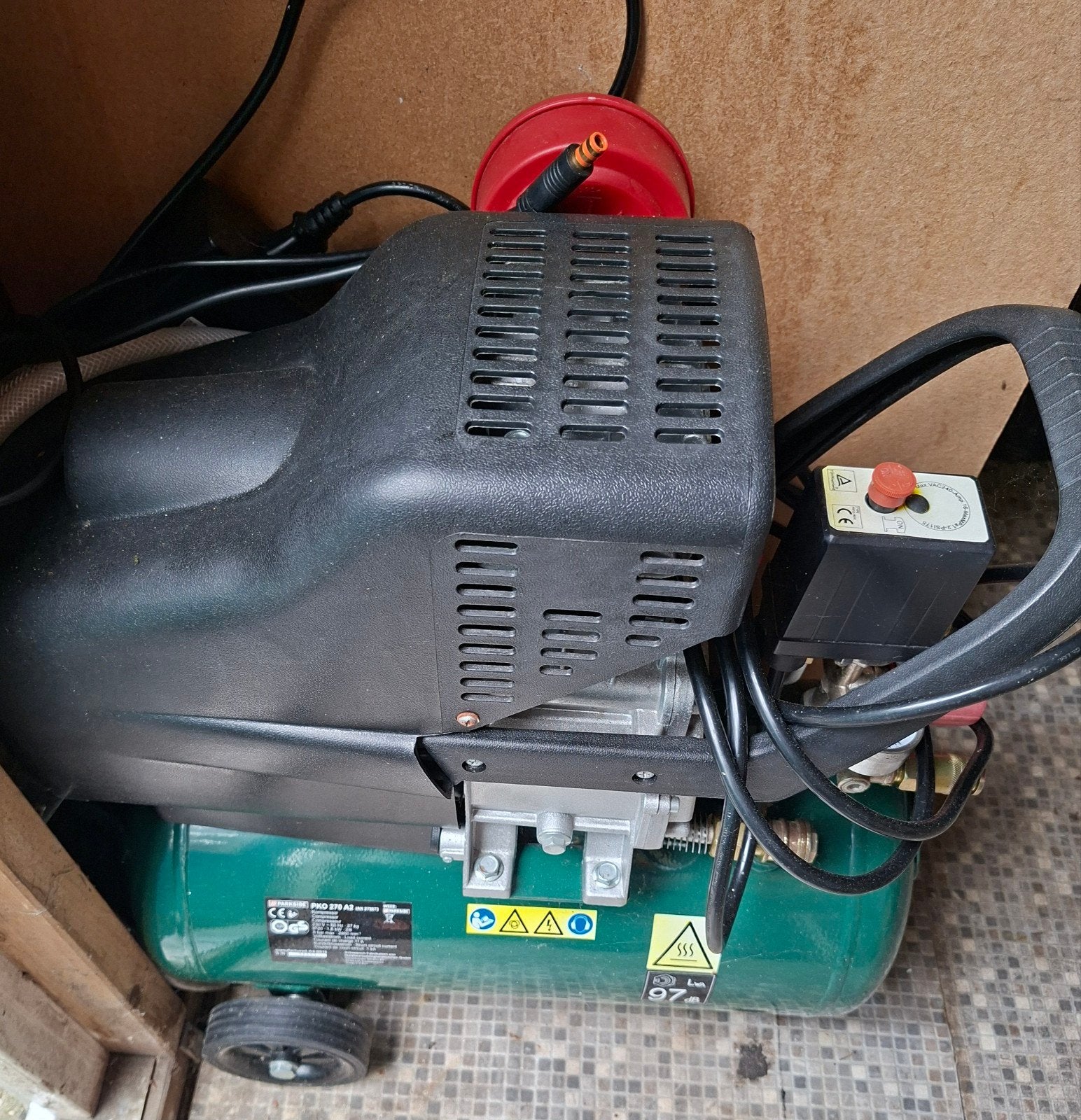 Parkside Compressor PKO 270 A2 - Nieuwstaat, Ophalen, 6 tot 10 bar, Nieuw, 200 tot 400 liter/min